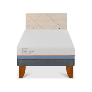 Cama Europea Cic Excellence Plus / 1.5 Plazas / Base Normal + Respaldo