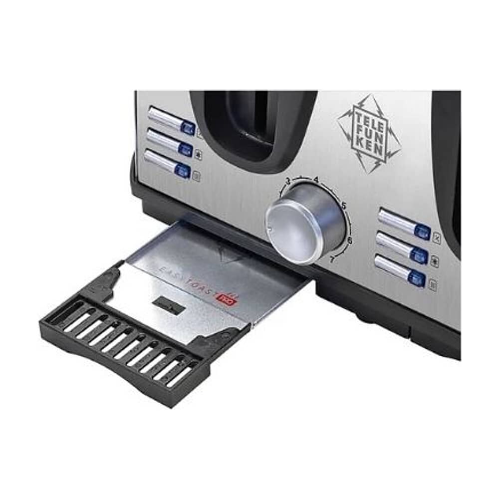 Tostador El&eacute;ctrico 4 Rebanadas Acero Color Gris Easytoast Pro Potencia 1450w image number 4.0