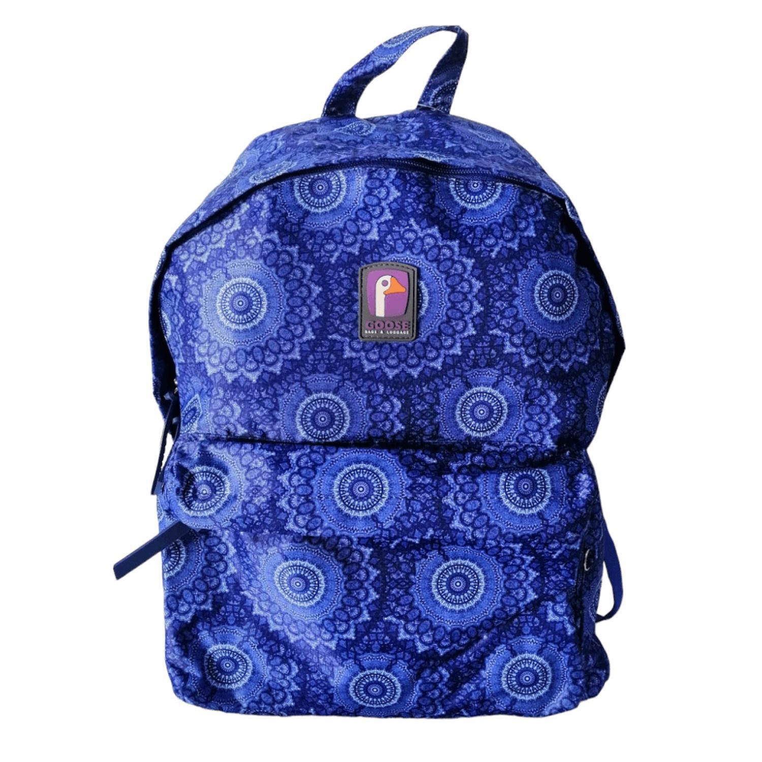 Mochila Escolar Juvenil Estampado Mandala Azul Resistente image number 0.0