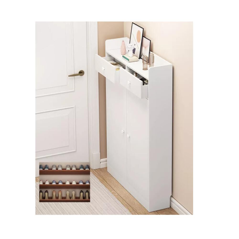 Zapatera De Pie Organizador Con 2 Cajones De Almacenamiento image number 3.0