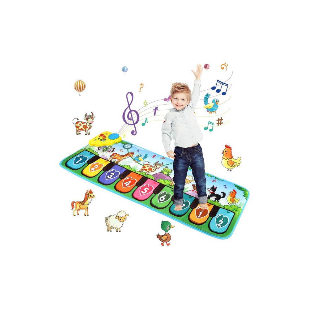 Tapete Piano Musical Bebé Granja Animales Números Didáctico image number 2.0