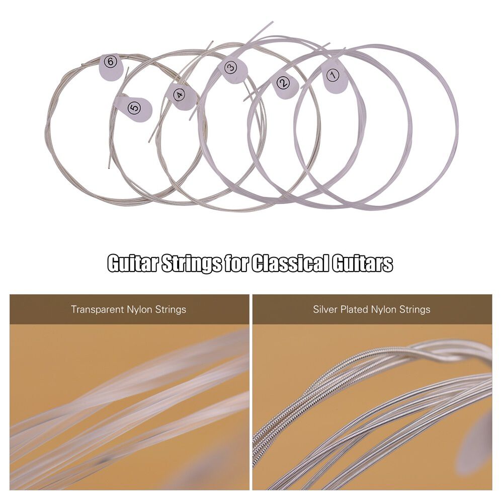 Cuerda De Guitarra Clasica Hendrix Nylon Cristal 0.28 Hx0037 image number 2.0