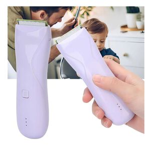 Maquina Cortar Pelo Bebes Ni&ntilde;os Silenciosa Recargable Lila