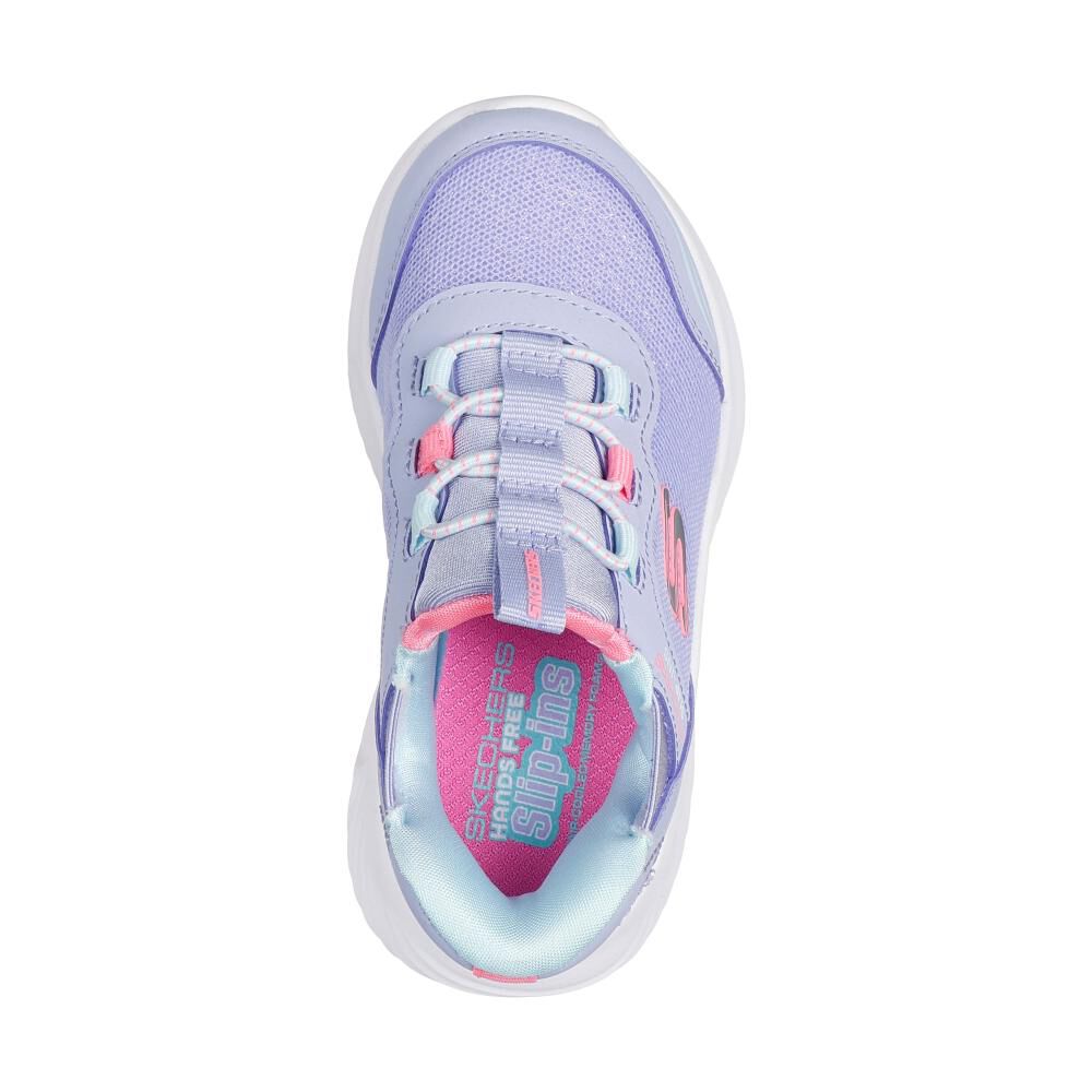 Zapatilla Urbana Niña Skechers Bounder Lavanda image number 4.0