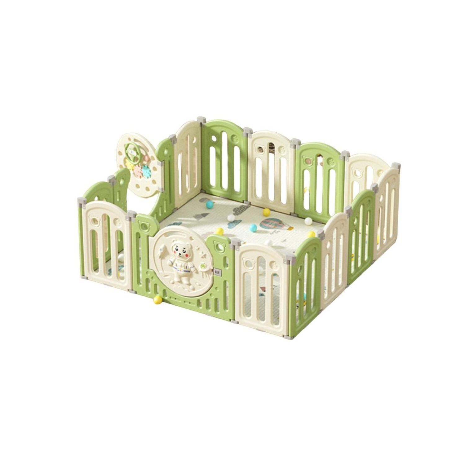Corral Armado Multiposiciones Accesorios 153*160cm Lubabycas image number 8.0