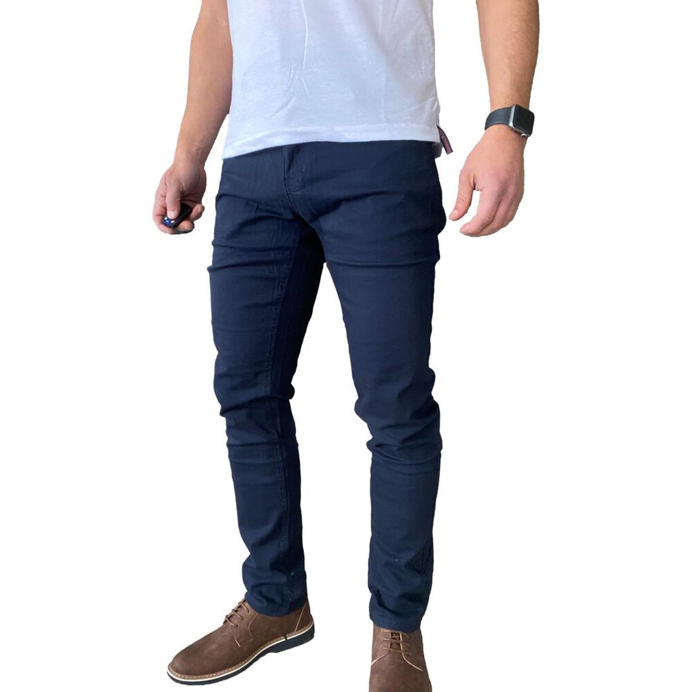 Pantal&oacute;n Tela Elasticado Slim Fit Colores image number 14.0