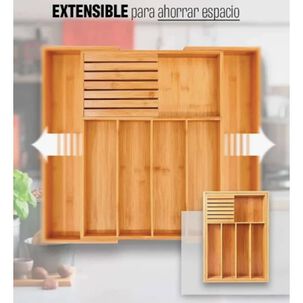 Organizador De Cubiertos Bamb&uacute;