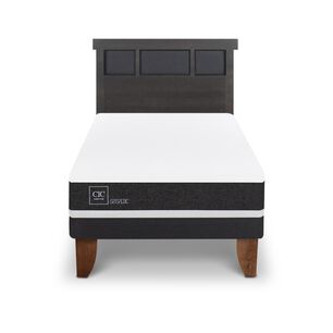 Cama Europea Cic Ortopedic / 1.5 Plazas / Base Normal + Respaldo