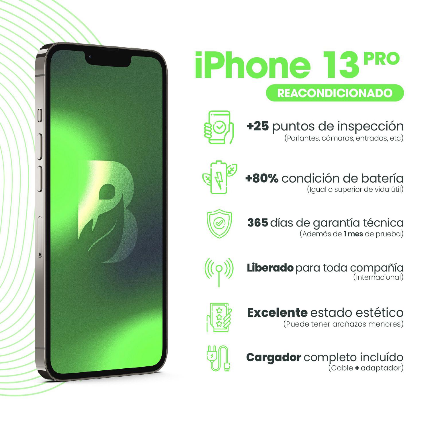 Iphone 13 Pro Max 128gb - Grafito Recondicionado image number 5.0