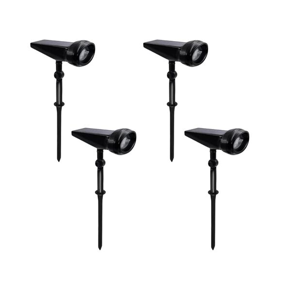 Pack 4 Foco Estaca Para Exterior Led Solar Contra Agua