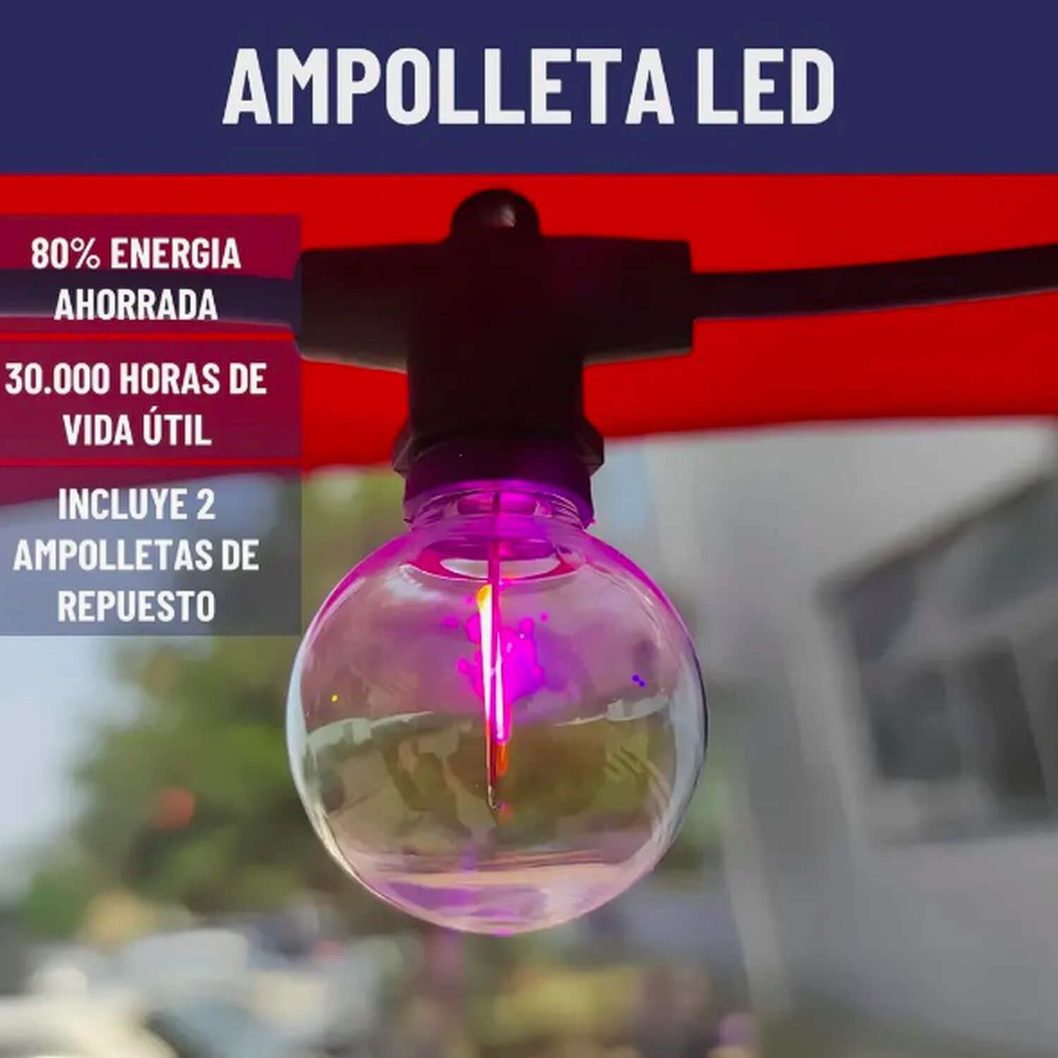 Guirnalda Luces Led Colores 10 Mts image number 3.0