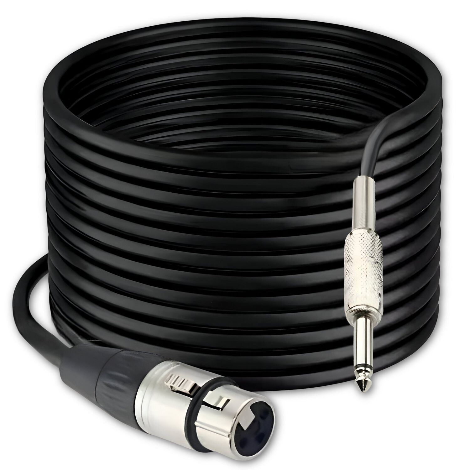 Cable De Audio Xlr Hembra A Jack 6,3mm Macho Profesional 10mt image number 0.0