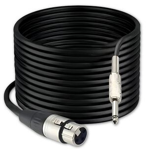 Cable De Audio Xlr Hembra A Jack 6,3mm Macho Profesional 10mt