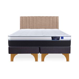 Cama Europea Flex Nexus / King / Base Dividida + Respaldo