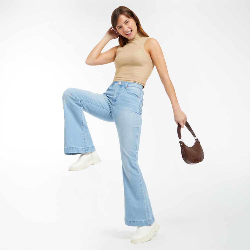 Jeans Tiro Alto Flare Mujer Freedom image number 1.0