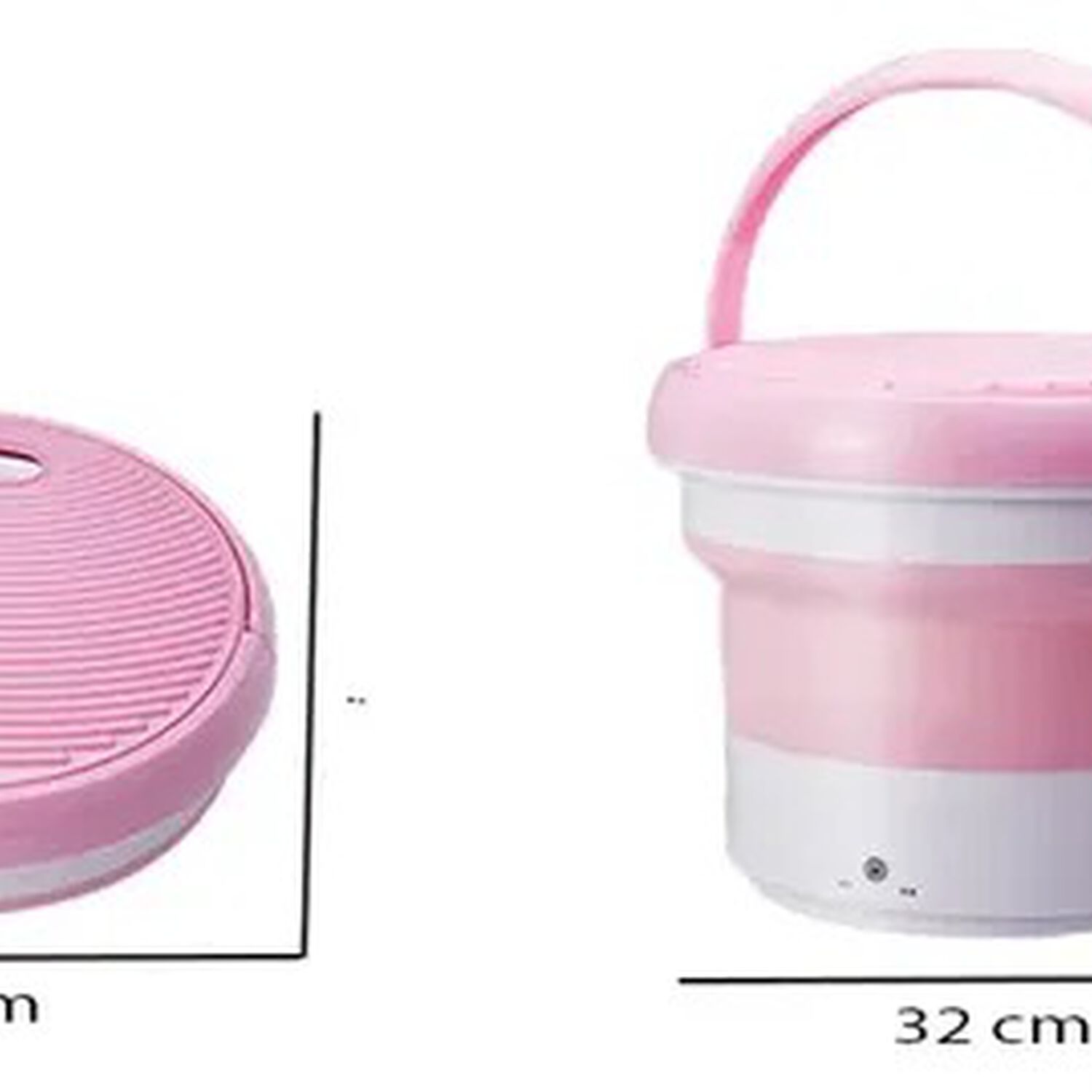Mini Lavadora Plegable Port&aacute;til Para Ropa Interior Articulos Livianos Con Limpieza Con Ozono image number 3.0