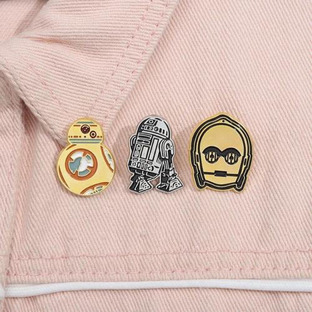 Set Pines Broches Droides Star Wars C3po R2d2 Bb8 image number 1.0
