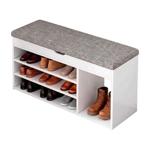 Zapatero Mueble Organizador Con Asiento Banca Y Caj&oacute;n 90cm