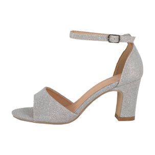 Sandalia De Vestir Soret Plateado Alquimia