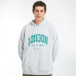 Poler&oacute;n Canguro Oversize Cuello Redondo Con Capucha Hombre Skuad