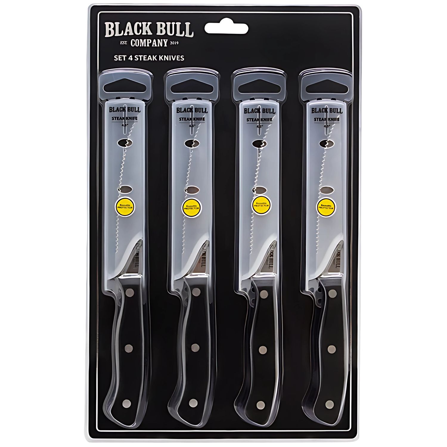 Set 4 Cuchillos Steak Corte Y Estilo Premium Black Bull - Ps image number 0.0