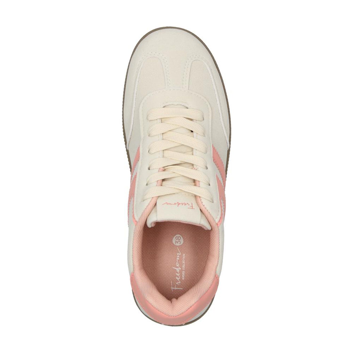 Zapatilla Urbana Mujer Freedom Beige image number 4.0