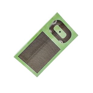 Juguete Gatos Verde Interactivo Rascador Rectangular + Raton