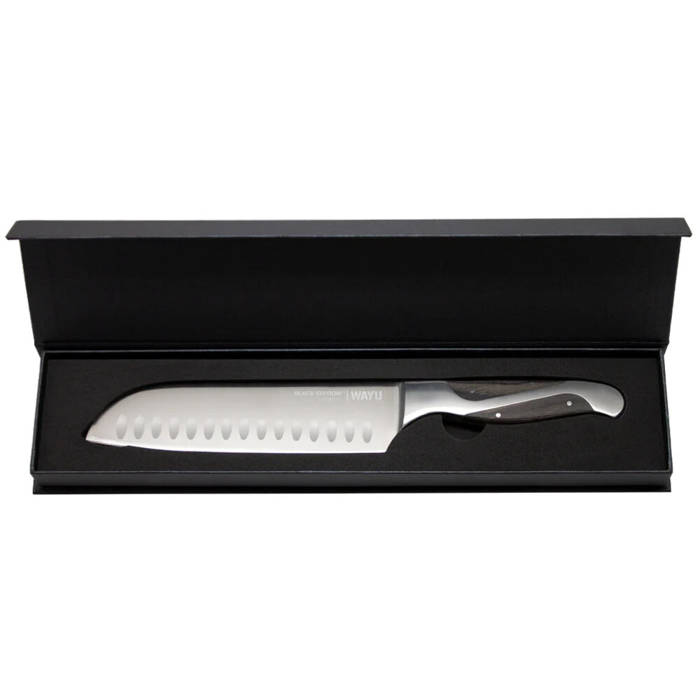 Cuchillo Santoku Black Edition 34cm Wayu Acero Inoxidable image number 3.0