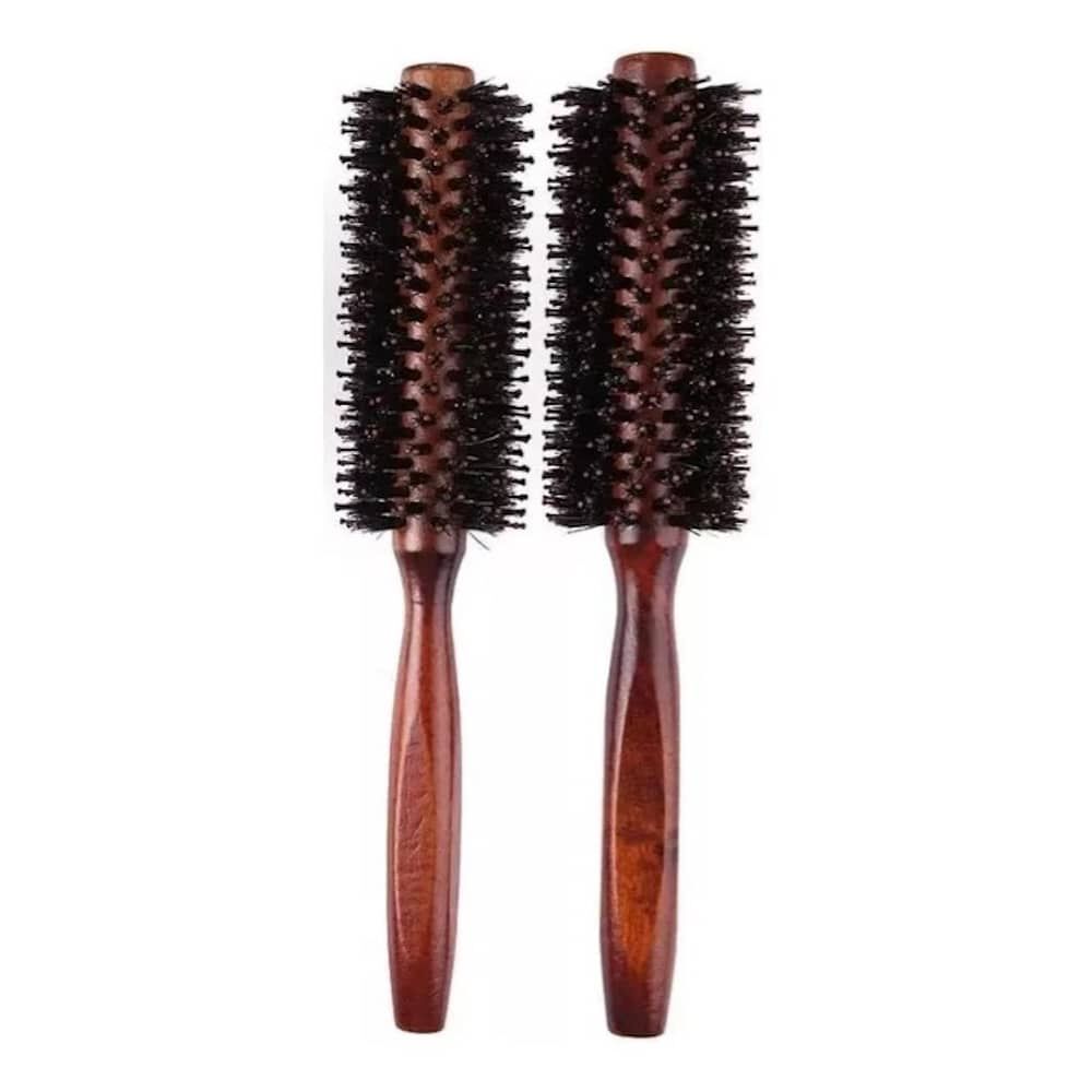 Cepillo Peine Redondo Para Peinar Cabello Pelo Caf&eacute; image number 2.0