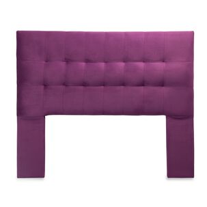 Respaldo Alicante Con Patas Felpa King Morado