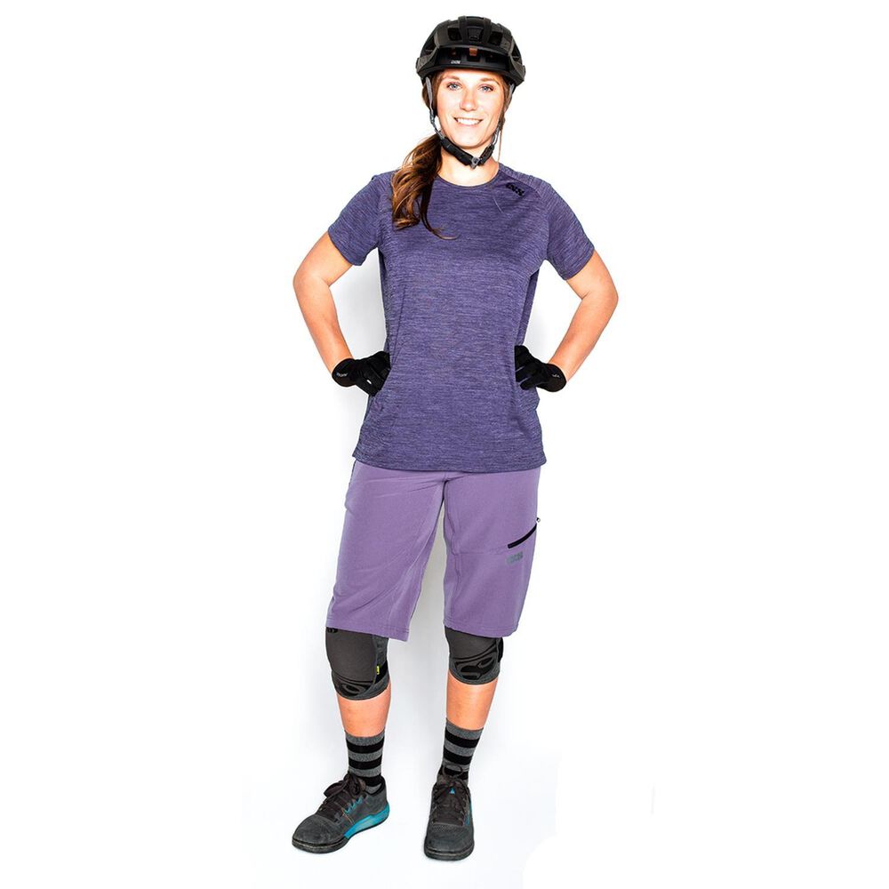 Jersey Ixs Manga Corta Mujer Flow X Raisin L 40eu image number 1.0