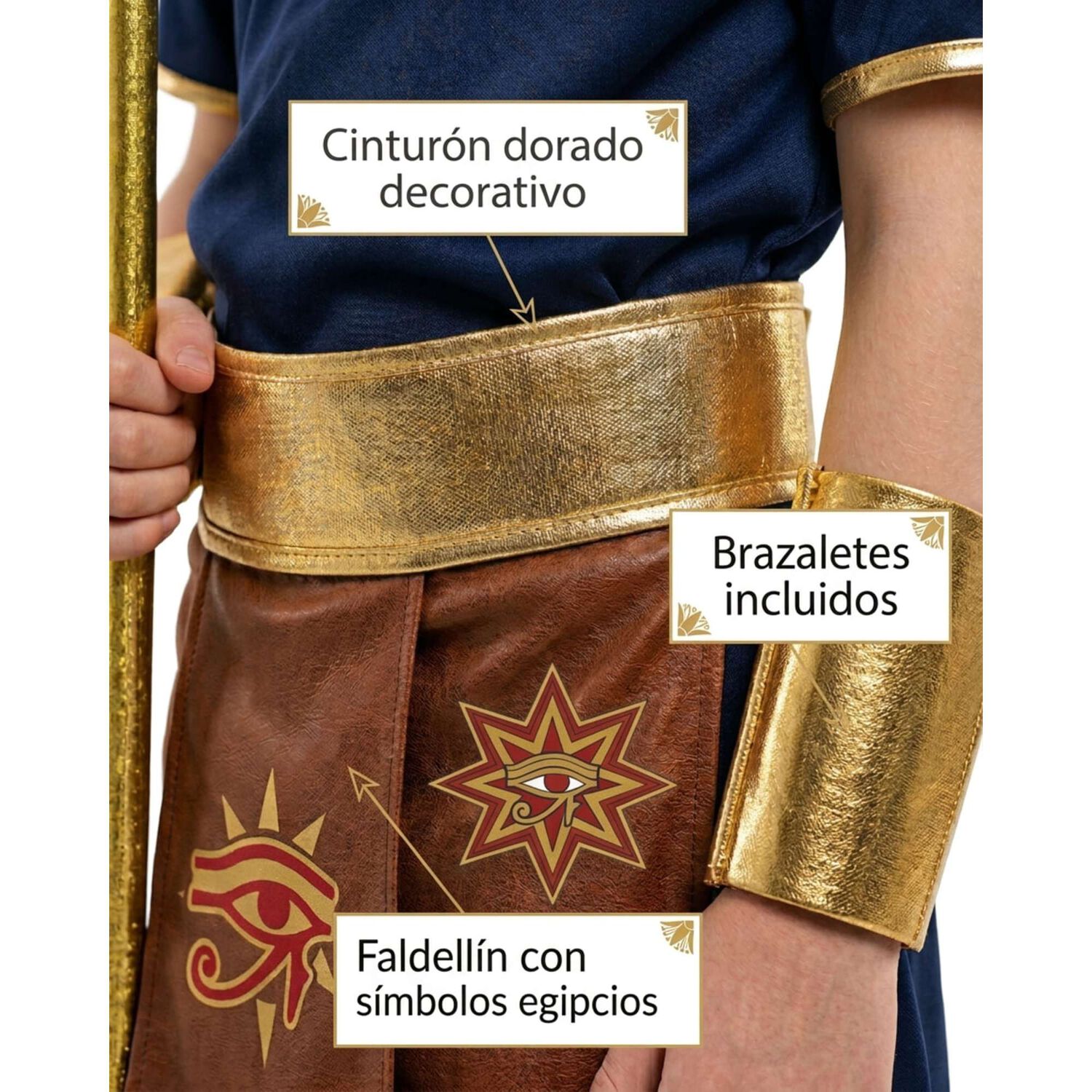 Disfraz Faraon Egipcio Infantil image number 2.0