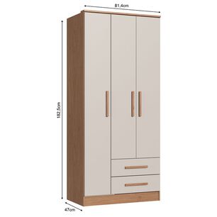 Cl&oacute;set Vekka Home New Pequim / 3 Puertas / 2 Cajones