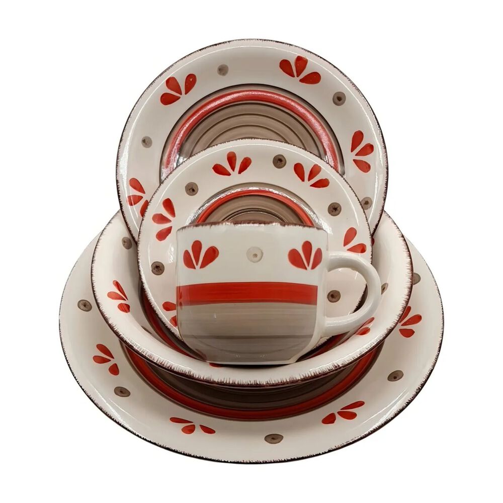 Juego De Loza Porcelana Vajilla 30 Piezas Hallen Emily image number 0.0