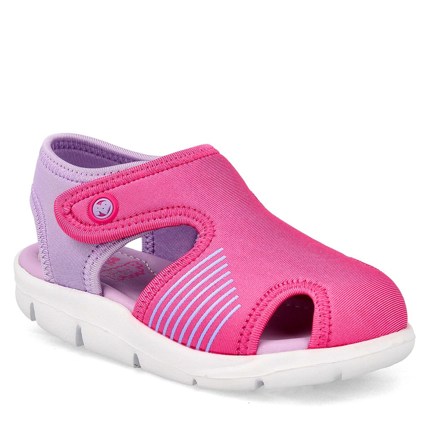 Sandalia Ni&ntilde;a Bubblegummers Bentley Rosado/lila image number 1.0