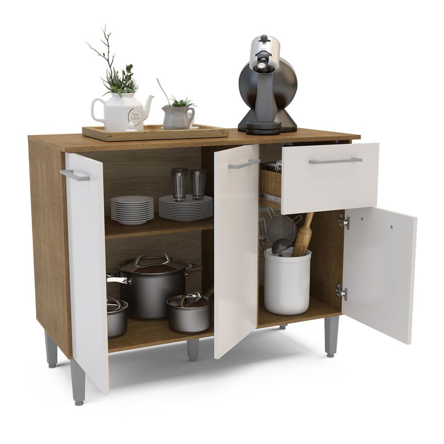 Mueble De Cocina Vekka Home Base / 3 Puertas / 1 Caj&oacute;n image number 4.0