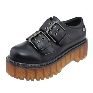 Zapato Army Negro V&iacute;a Franca Art. 5pg826black /via Franca
