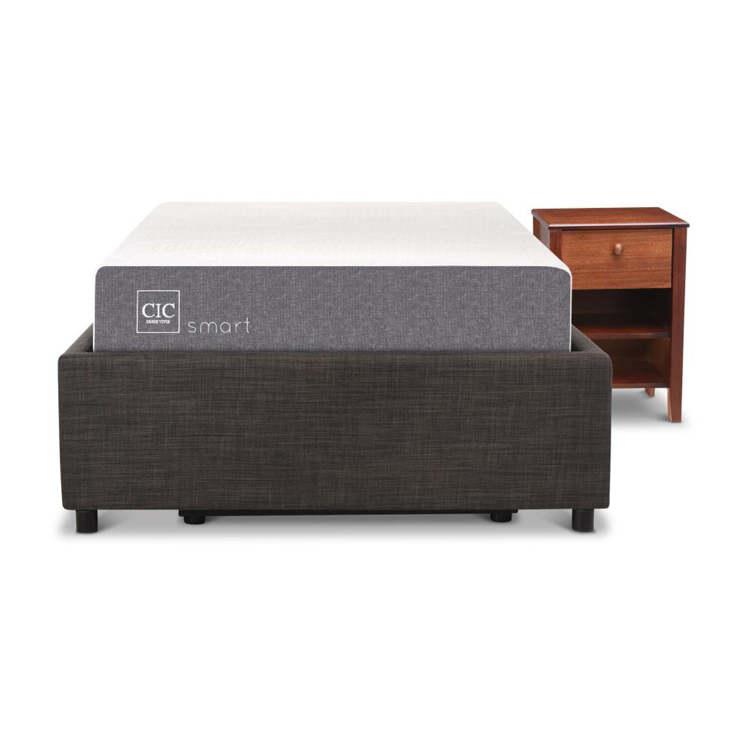 Cama Ba&uacute;l Cic Smart / 1.5 Plazas / Base Normal + Velador image number 0.0
