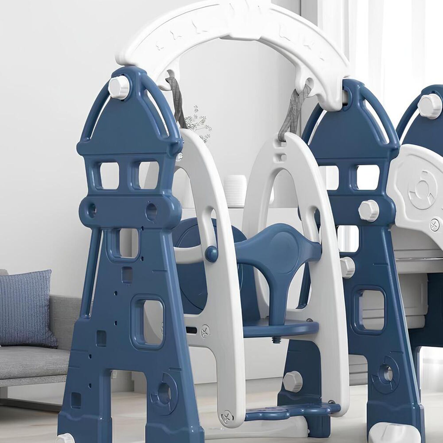 Resbalin Columpio 5 En 1 Con Accesorios Azul Lubabycas image number 6.0