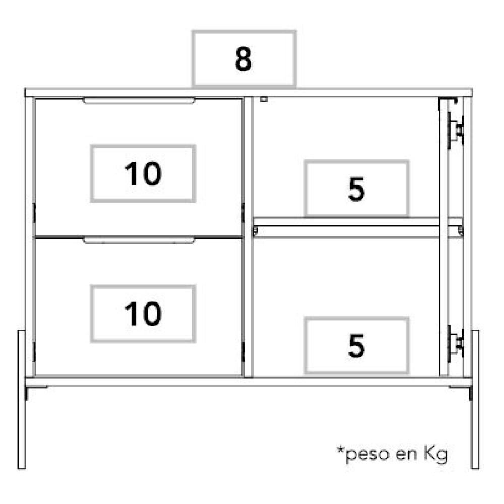 Mesa De Arrimo Tuhome White Collection image number 6.0
