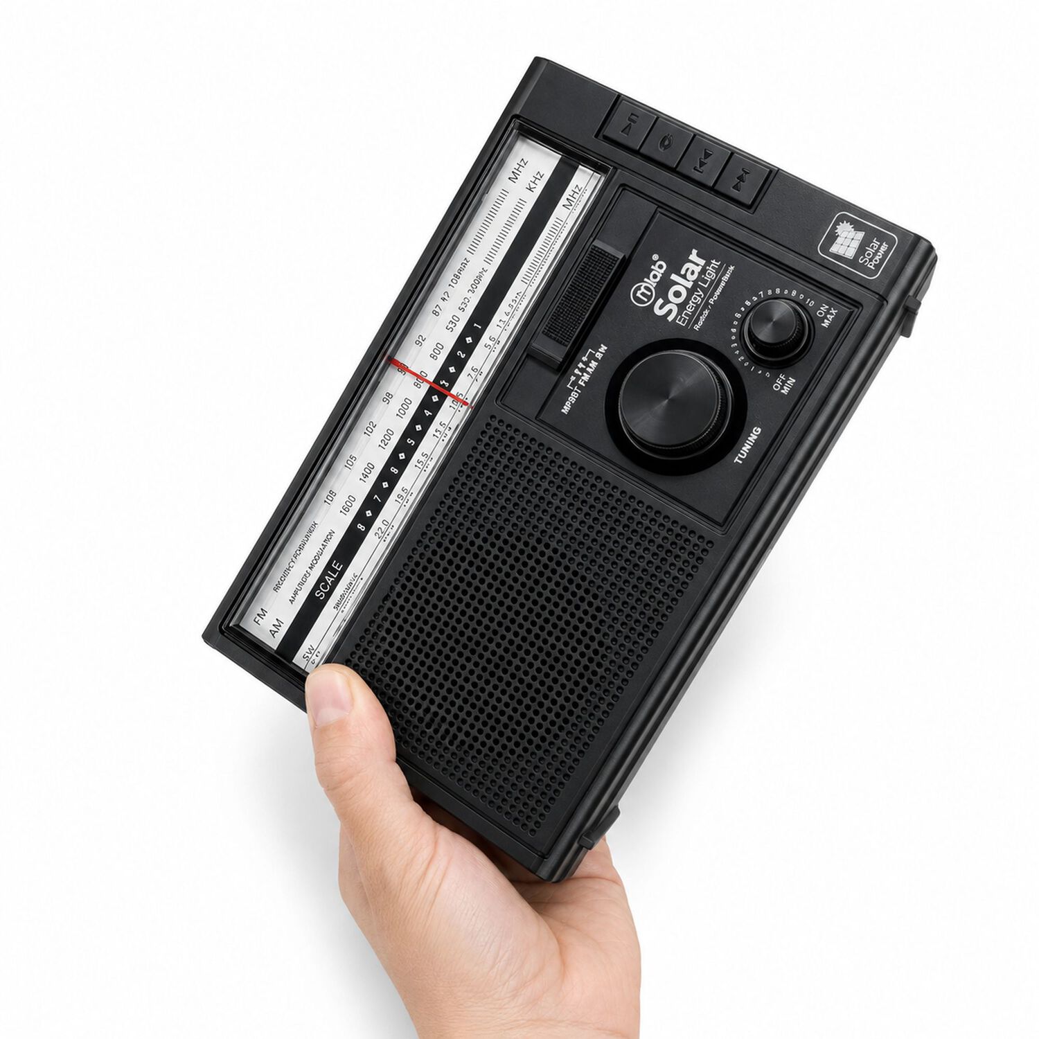 Radio Am/ Fm/ Sw/ Bt Recargable Usb-c + Carga Solar & Pilas image number 5.0