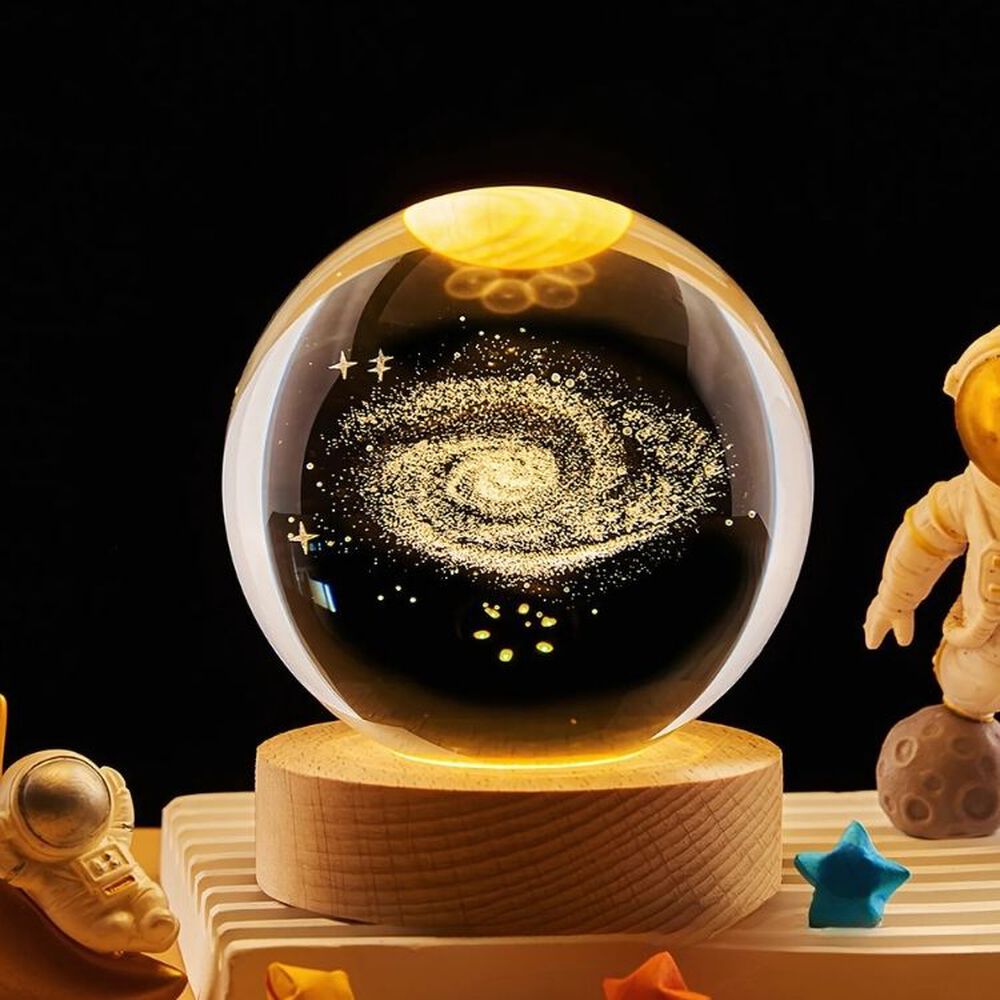 Luz Nocturna Bola De Cristal Planetario image number 2.0