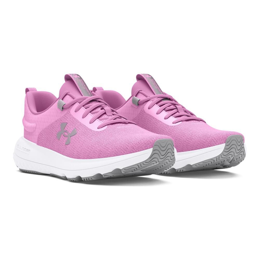 Zapatilla Running Mujer Under Armour Charged Revitalize Rosado image number 4.0