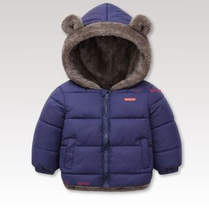 Parka Con Capucha Manga Larga Unicolor Ni&ntilde;o Jump Kids Blue