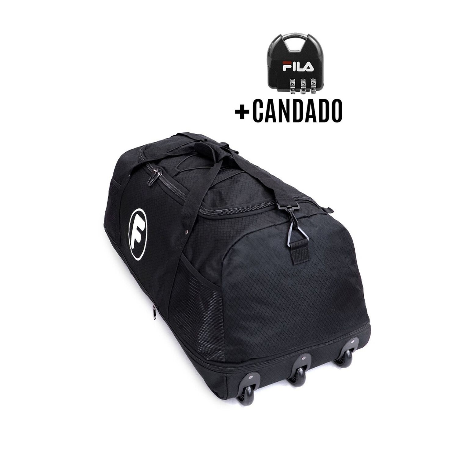 Bolso Enrollable Goliat 130 Ltrs + Candado Negro F image number 0.0
