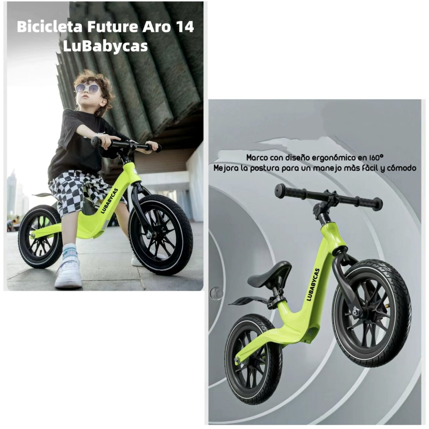 Bicicleta De Equilibrio 3-8 A&ntilde;os Aro 14 Roja Lubabycas image number 5.0