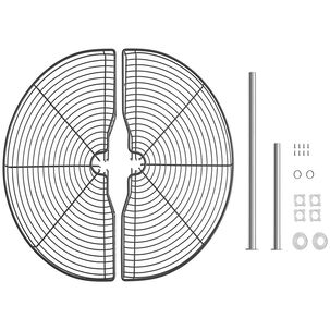Rotonda Media Luna Puerta 450 Mm Antracita
