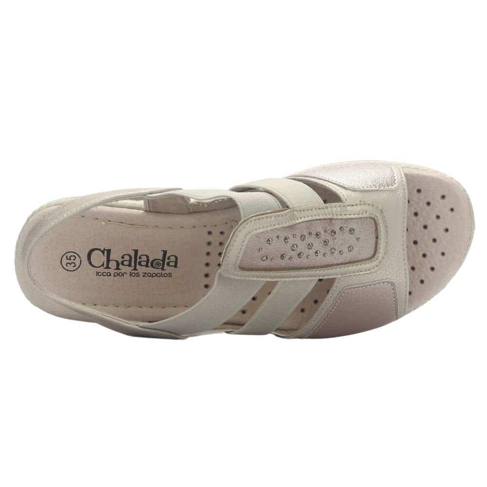 Sandalia Mujer Chalada Lupe-4 Champagne Casual image number 4.0