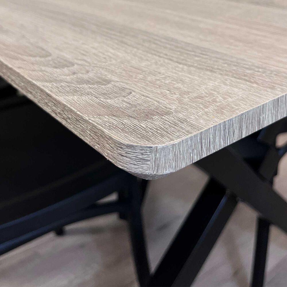 Juego De Comedor Vermontt 4 Sillas Crossback Retro Negra image number 4.0