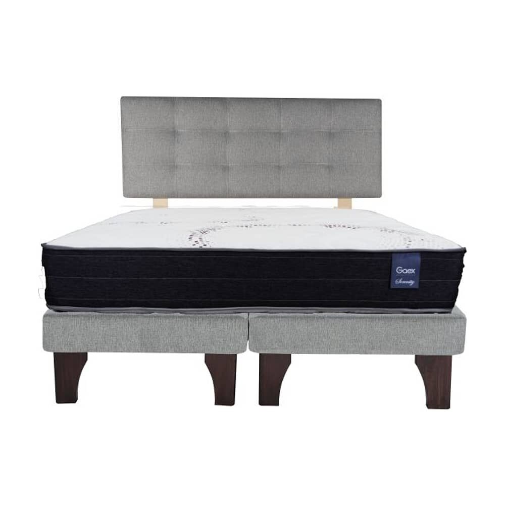 Cama Europea 2 Plazas 190 Respaldo Ginebra image number 3.0